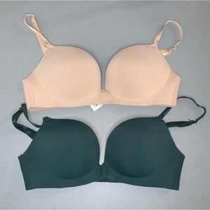 2 Sophie B. Comfort Invisible Edge Bra Wire free size 36c